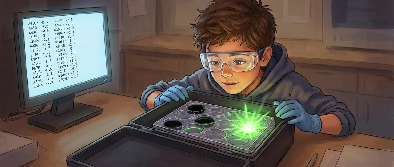 The Learner That Had Never Touched an Atom