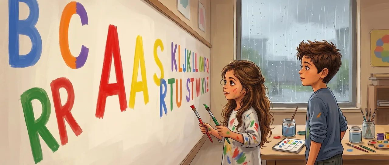 The Color of the Letter A